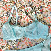 MORGAN Stretch Mesh Bra in Oceanside