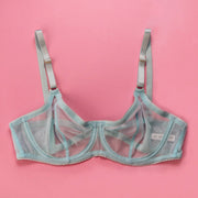 MORGAN Stretch Mesh Bra in Oceanside