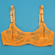 MORGAN Stretch Mesh Bra in Mango