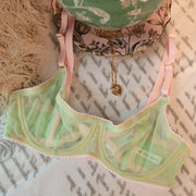 MORGAN Stretch Mesh Bra in Mint Candy