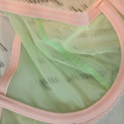 MORGAN Stretch Mesh Bra in Mint Candy