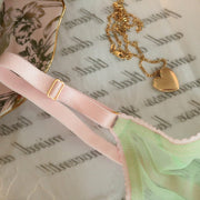 MORGAN Stretch Mesh Bra in Mint Candy