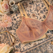 MORGAN Stretch Mesh Bra in Sandrose