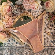 Mandy Stretch Mesh Panty in Sandrose