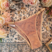 Mandy Stretch Mesh Panty in Sandrose