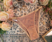 Mandy Stretch Mesh Panty in Sandrose