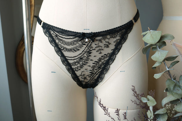 Birch Thong in Black Pearl