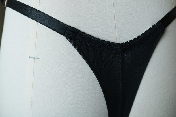 Birch Thong in Black Pearl