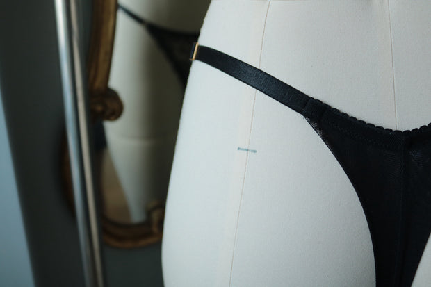 Birch Thong in Black Pearl