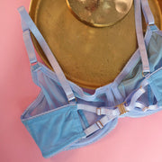 MORGAN Stretch Mesh Bra in Periwinkle Azure